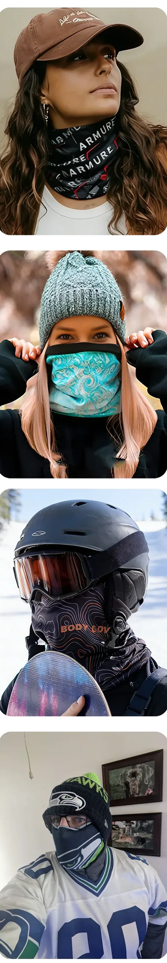 FAQ about Custom Neck Gaiters with 4inBandana